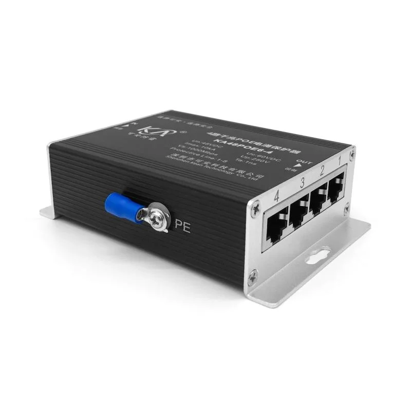 Ka48Poe6-4 4-Way Poe Network Switch Surge Arrester Gigabit Poe Network Surveillance Camera Surge Arrester