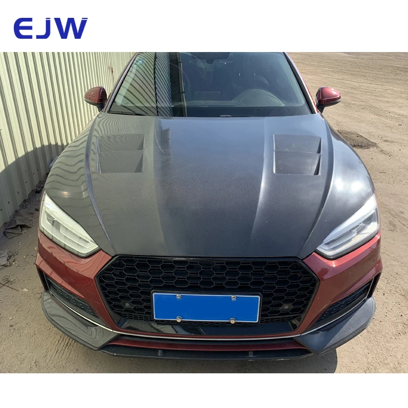 For 2016-2019 Audi A5 S5 B9 Dedicated MBJ Type Carbon Fiber Engine Hood, High-quality Carbon Fiber Engine Hood For Automobiles