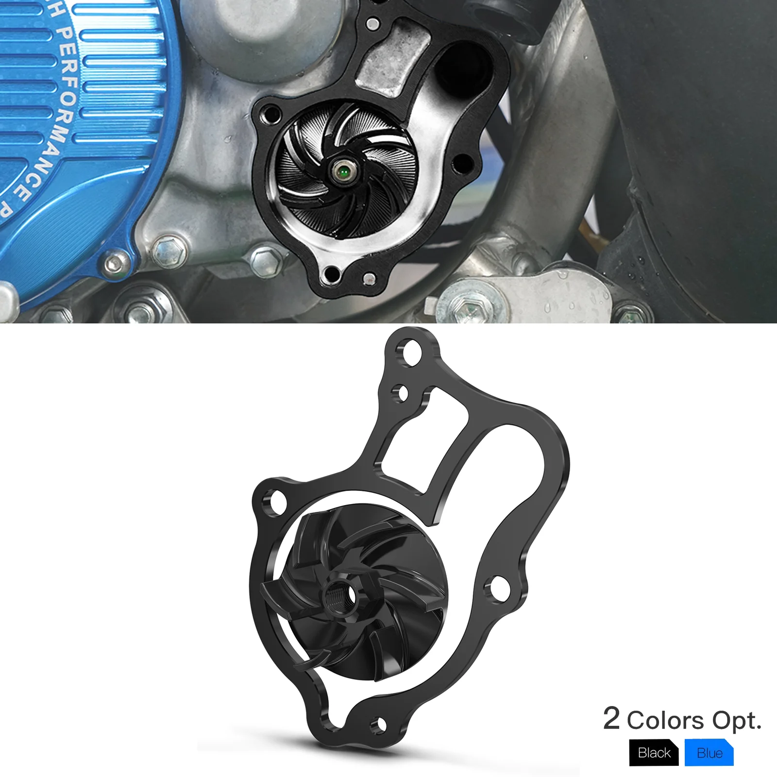 

For Yamaha YZ 250 250X YZ250 1999-2023 YZ250X 2016-2023 2022 5MW-12422-00-00 Motorcycle Oversized Water Pump Impeller Cooler Kit
