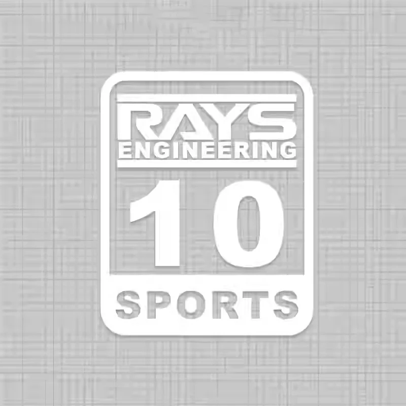 Car Sticker Vinyl for RAYS Sports 10 Sponsor Modified Decal Motor Auto Window Door Side Body Decoration Decal Waterproof