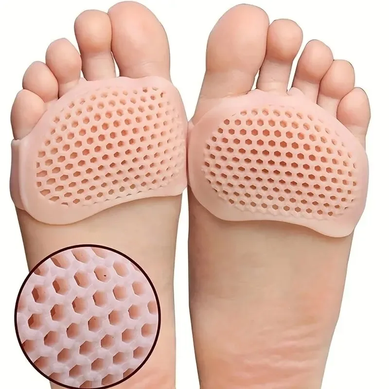 1 Pair Silicone Heel Protectors Gel Metatarsal Pads Forefoot Cushion for Women And Men Foot Comfort Pad