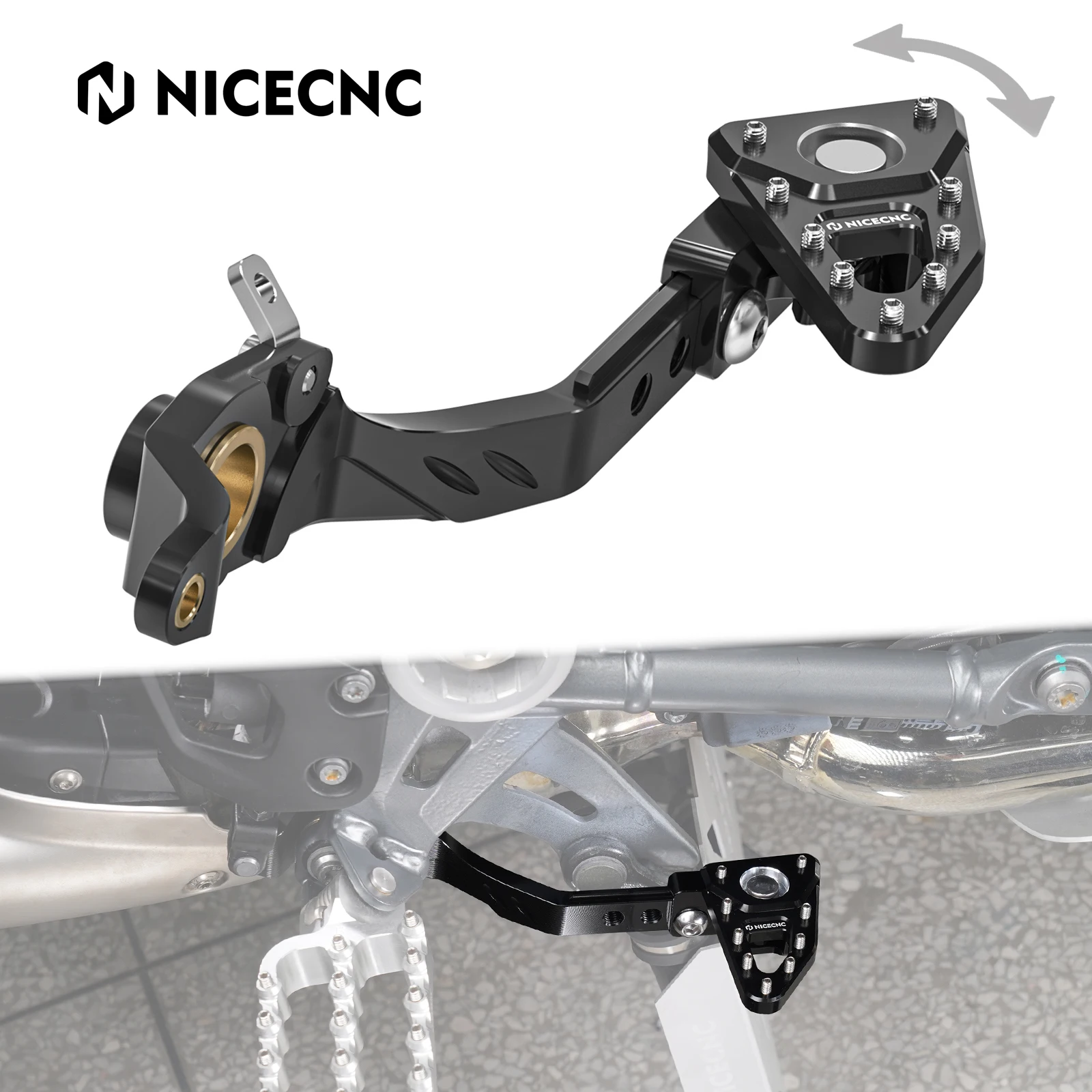 

For 2013-2018 BMW R1200GS Foot Brake Pedal Adjustable Motorcycle Brake Lever for BMW 1250GS 2019 2020 2021 2022 2023