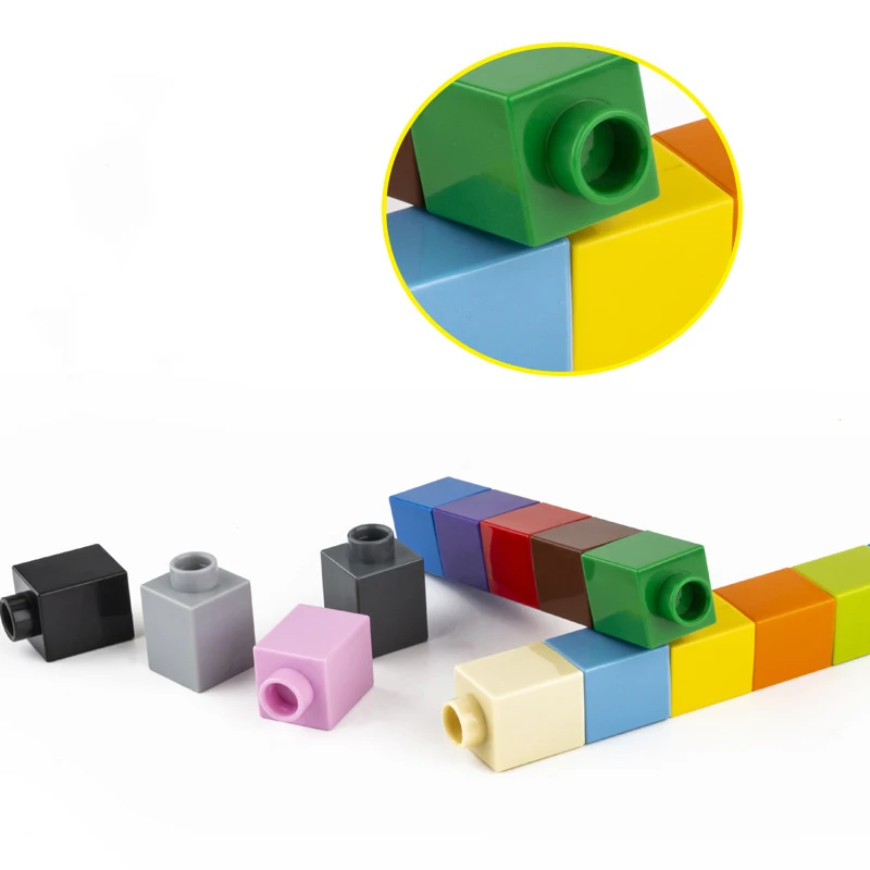 Brick 1x1 20pcs/lot  DIY  Classic  Education  Building Blocks Compatible With Lego Duplo Large Bricks plastic Toys For Children