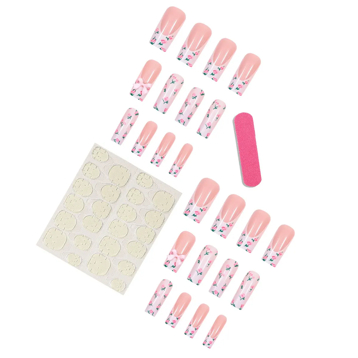 Long Tubular False Nails with  - đánh giá và giá Photography Tips