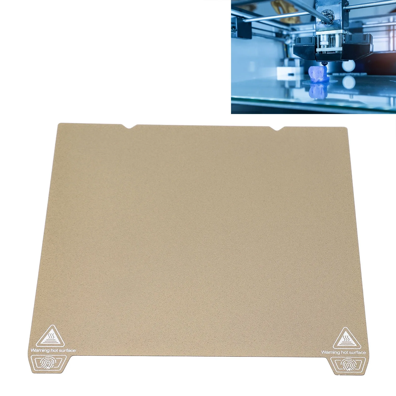 3D Printer PEI Board Steel Magnetic PEI Sheet Double Sided Textured 235 X 235mm Excellent Adhesion for Ender 3 Pro/v2 Neo/CR 20