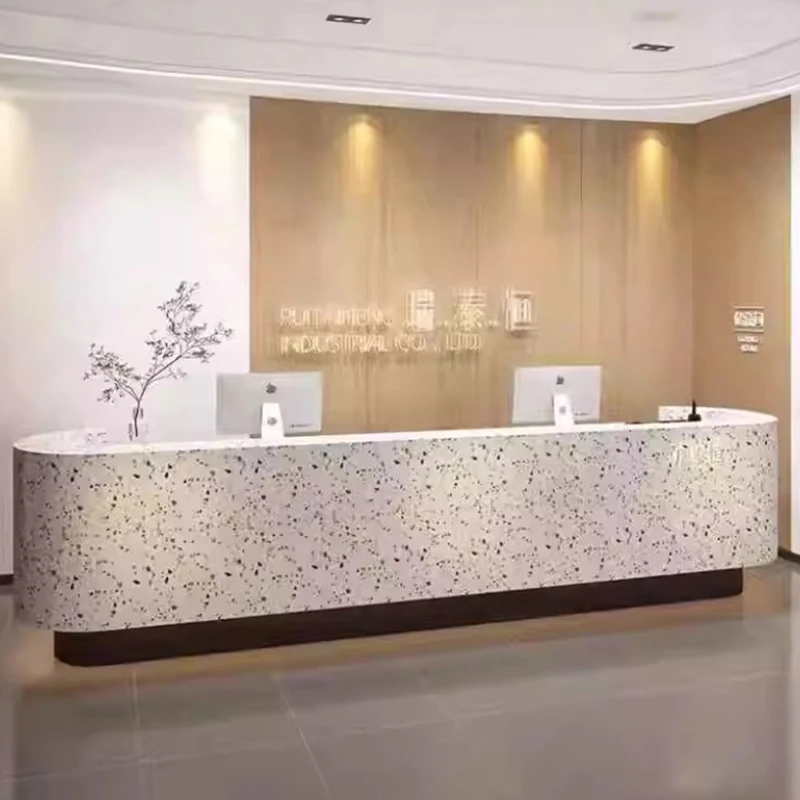 Executive Minimalistische Empfangstheken Nail Company Beste einfache Willkommens-Empfangstheken Beauty Modern Bureau Commercial Furniture