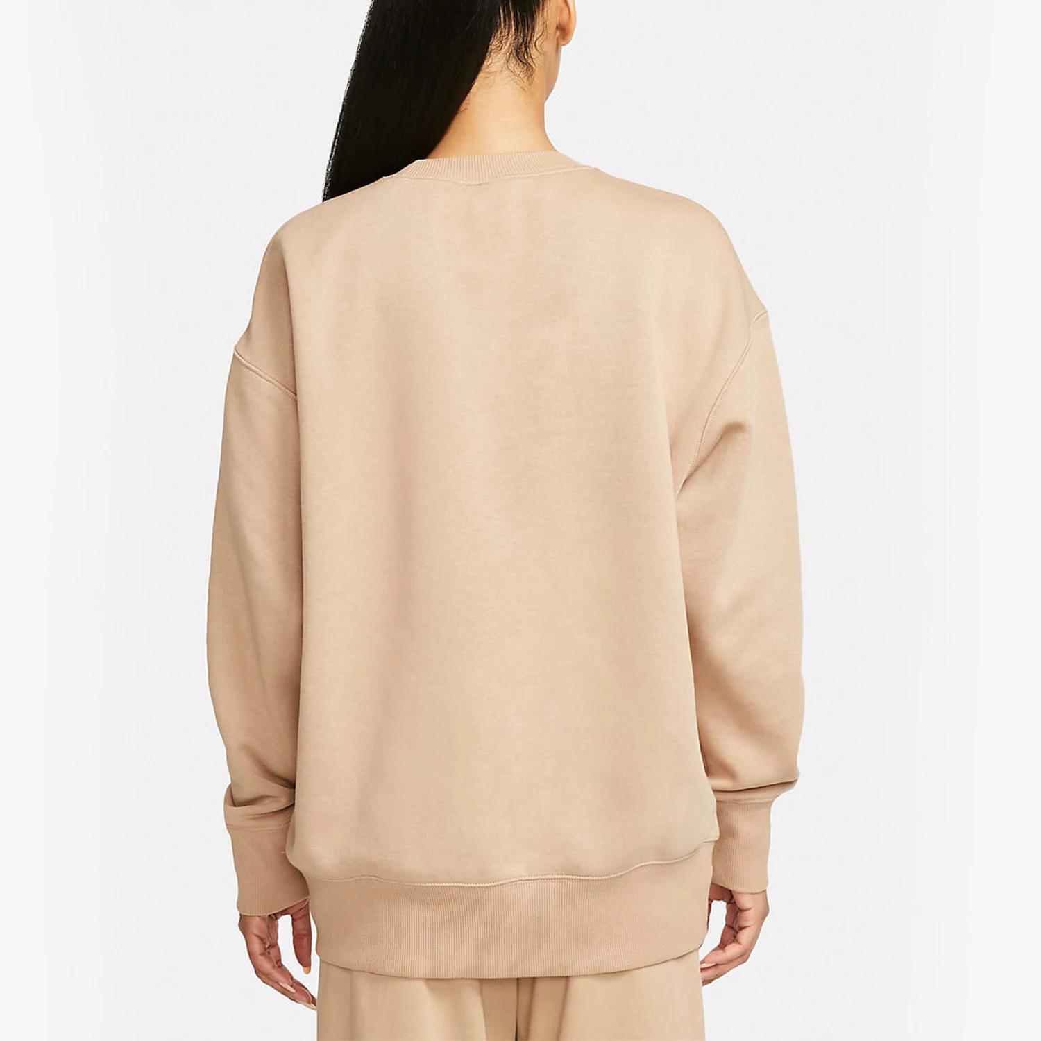 Nike genuine new women's loose round neck and plush warm sports hoodie DQ5734-200