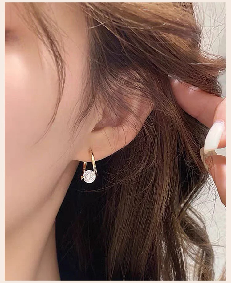 Charms Damen-Creolen mit hypoallergenem Zirkonia – Detail 2