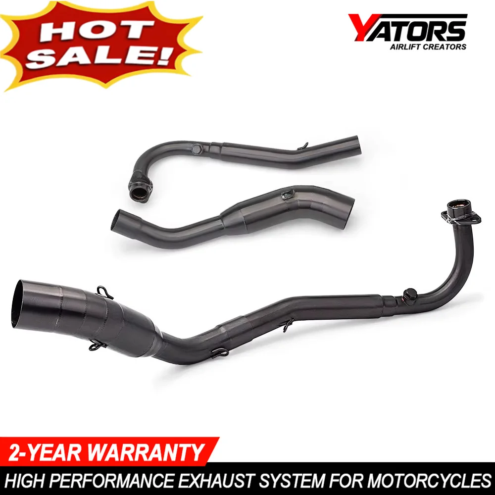 Mototrcycle Exhaust System Front Mid Link Pipe 51mm Slip-On For Z125 Z125Pro Until 2018 Exhaust Escape Modifited 51MM Muffler