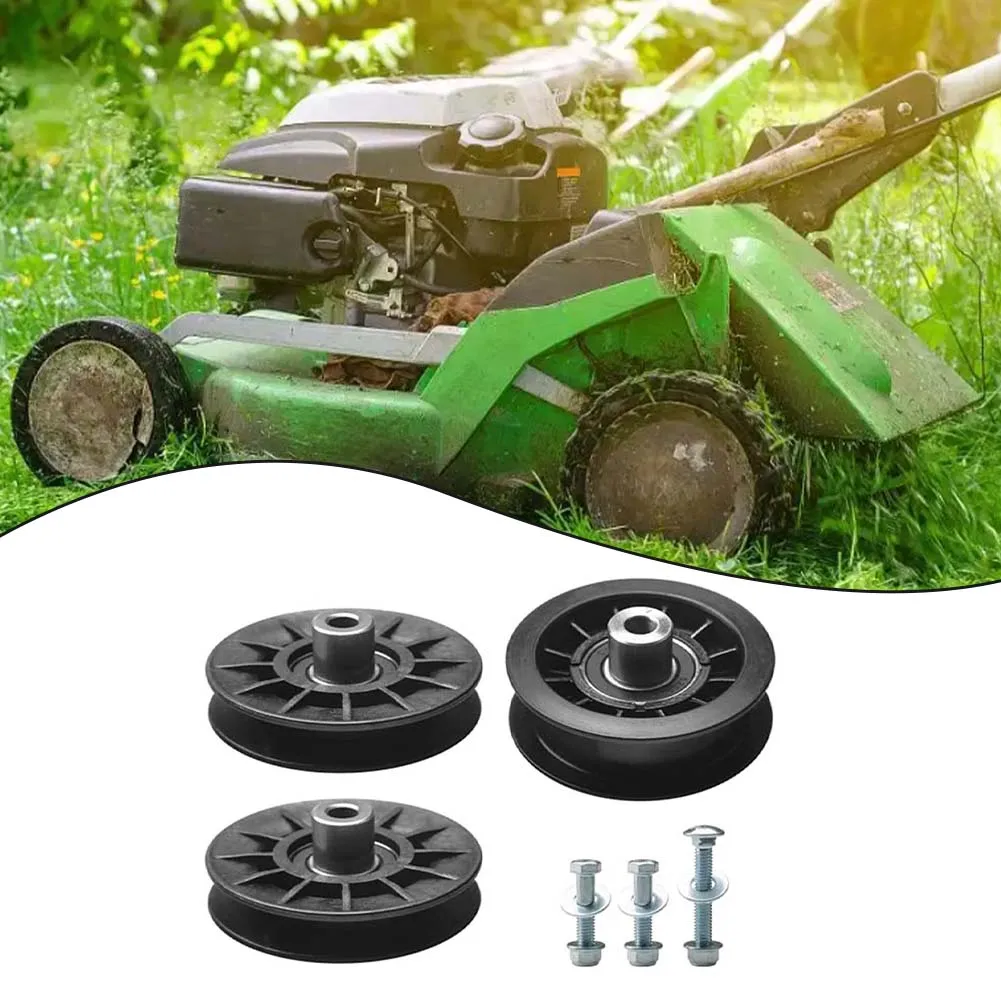 Replacement Lawn Mower Idler Kit with Vgroove 532194326 Flat 532194327 and Bolts Compatible with CTH174 CTH184T CT154