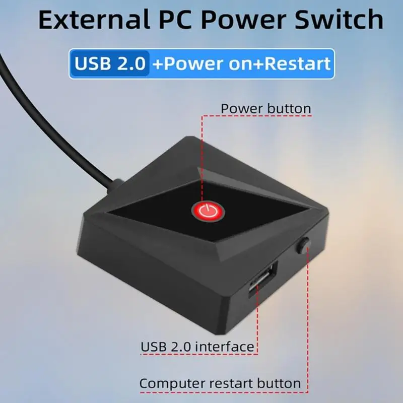 Desktop Computer Boot Button Set for Mainboard Start Access, Platform Diagnostics and Straightforward Case Button Repair Daily