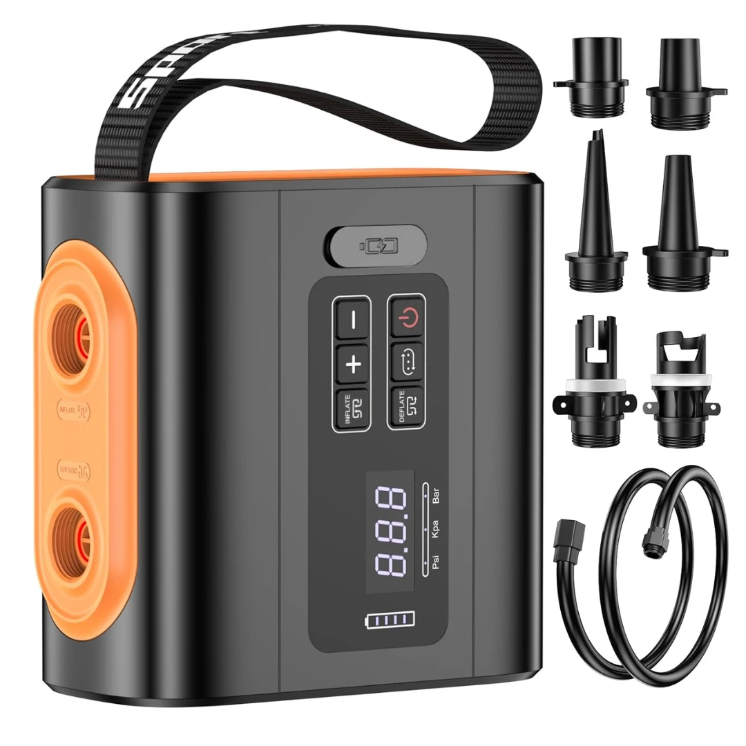 Wireless Mini Electric Air Pump Portable Outdoor Inflator Deflator for Camping Air Mattress Swimming Ring