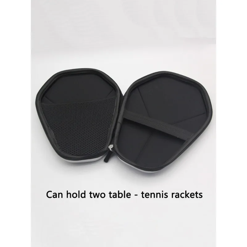 غطاء مضرب تنس الطاولة السداسي المحمول المقاوم للماء غلاف صلب مجداف بينغ بونغ حقيبة تخزين واقية لملحقات المضرب #2