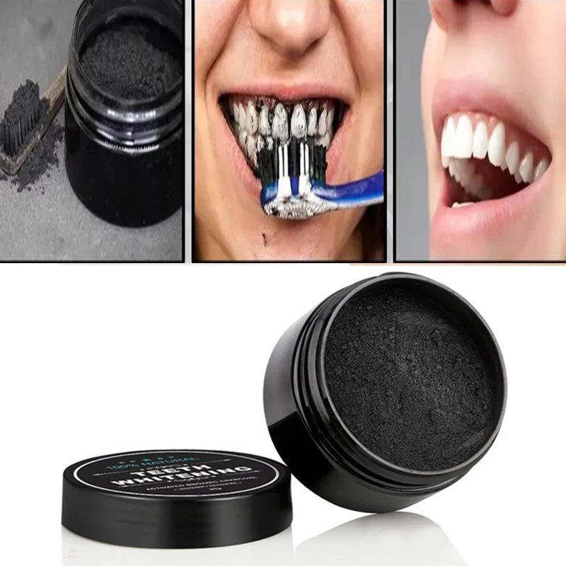 30g Teeth Whitening Powder Natural Charcoal Activated Carbon Teeth Whitener Remove Plaque Stain Toothpaste Dentistry Oral Kits