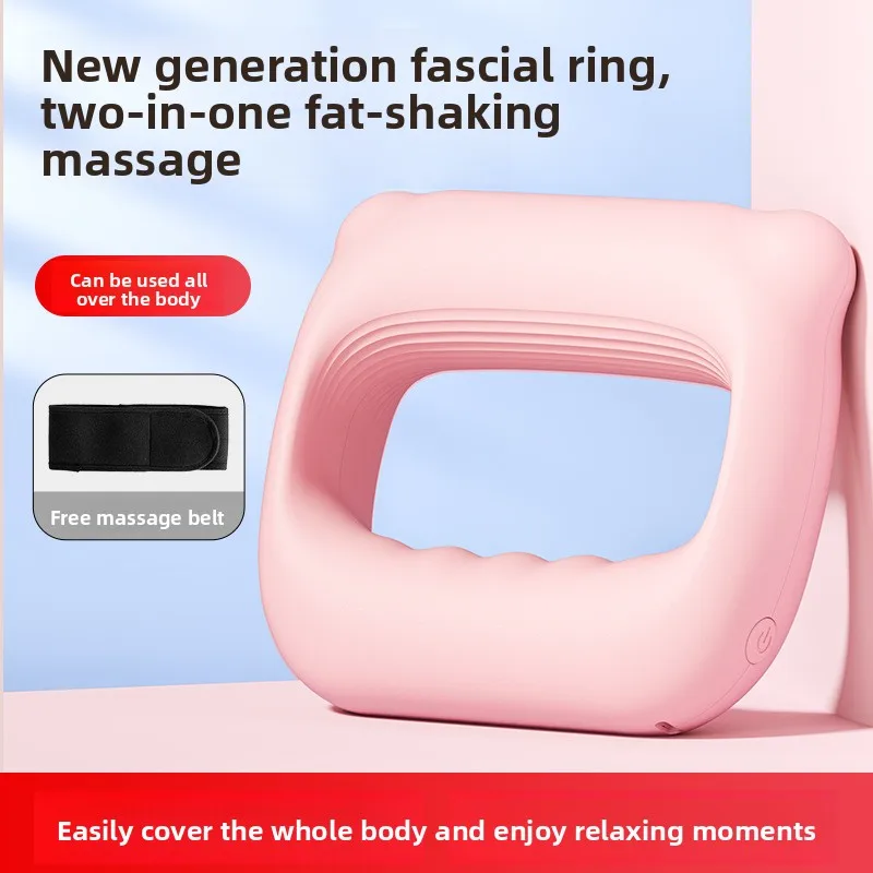 2026 New USB Charging Fascia Massage Ring Smart Muscle Relief Massage Gun With Free Waist Belt