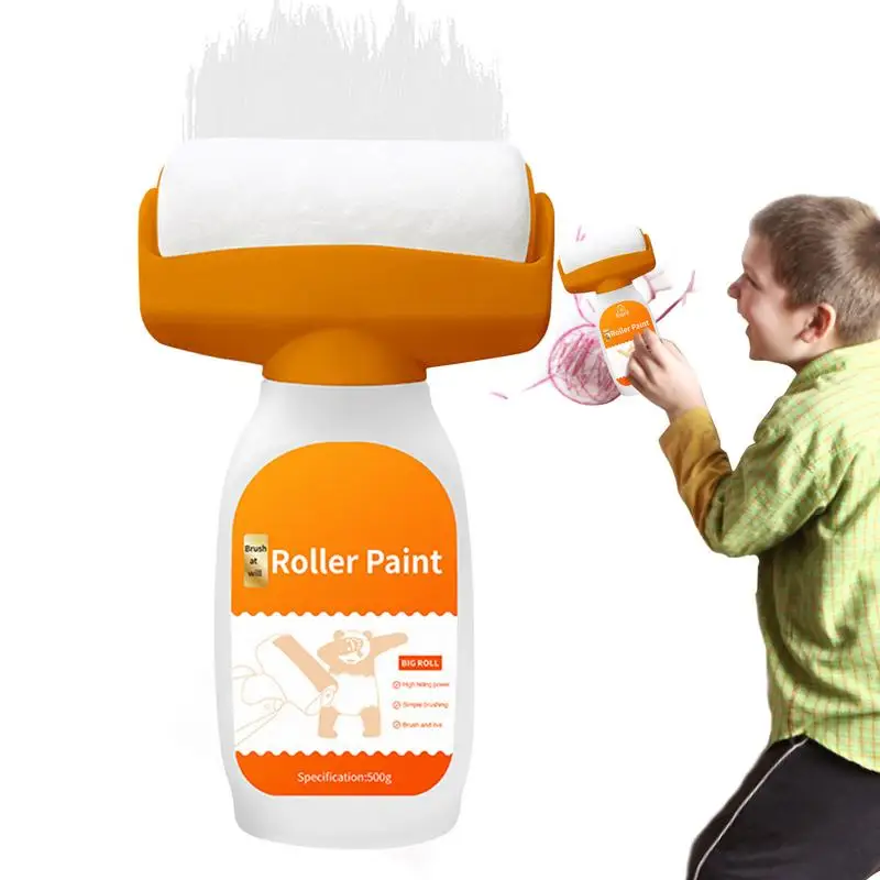 

Antibacterial Wall Paint Roller Waterbased Repair Brush Painting For House Interior Wall Portable Latex Paint Small Roller