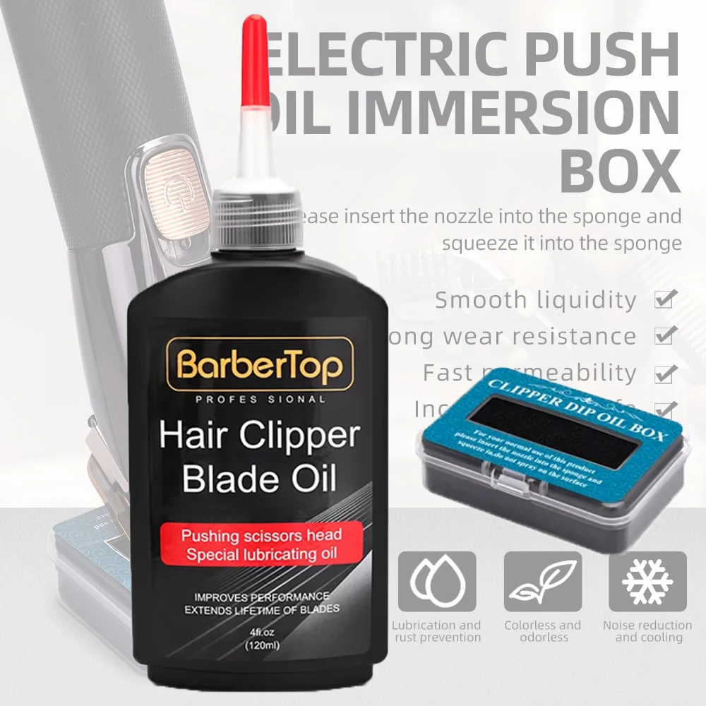 Lubricating Oil Box For Hair Blade Oil Rust Prevention Protection Repair Electric Push Barbershop Oil Storage Box
