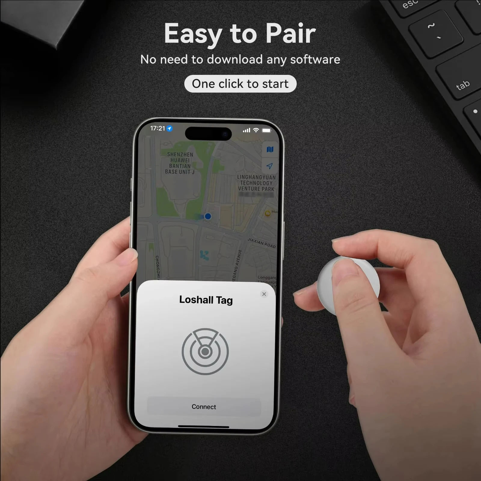 1pc Mini GPS Tracker Anti-lost, GPS Tracker Strong Car Tracking Anti-Lost Mini Worldwide Smart Key Finder Locator