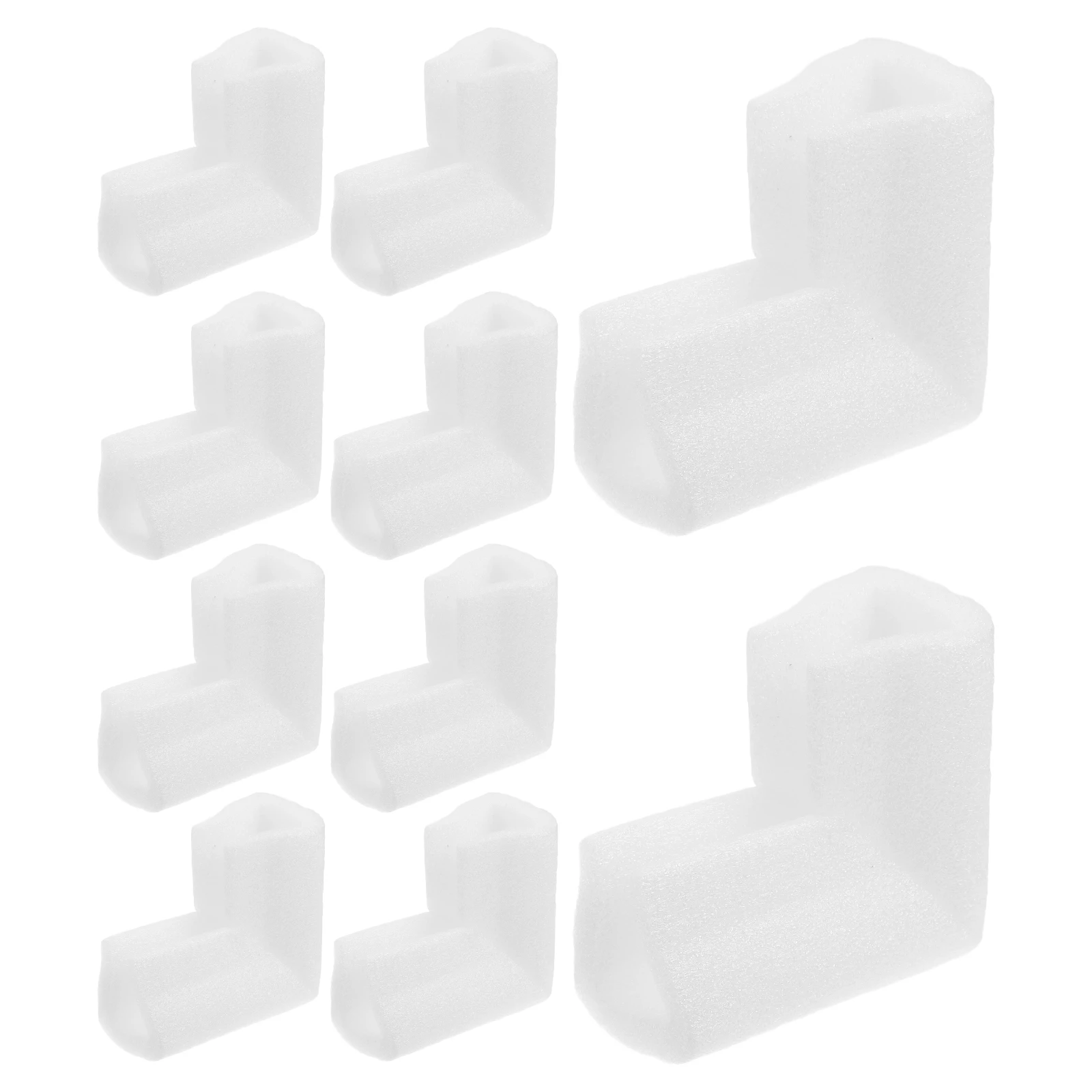 

12pcs Corner Protectors EPE Pearl Cotton Edge Guards for Photo Frame Furniture Packaging Shipping Office Supplies