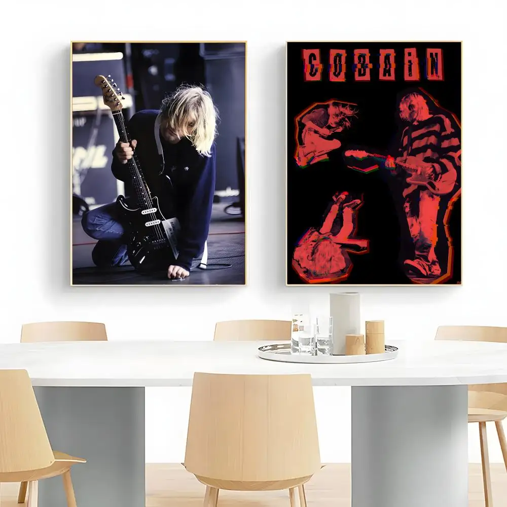 Iconic Rocker K-Kurt Cobain Poster Wall Art Print Decorative Mural Home Decor Gift Unframed