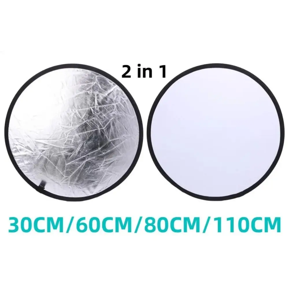 New Portable 2/5in1 Photography Reflector Outdoor Collapsible Reflector Panel Round Soft Light Polishing Plate Photo Studio