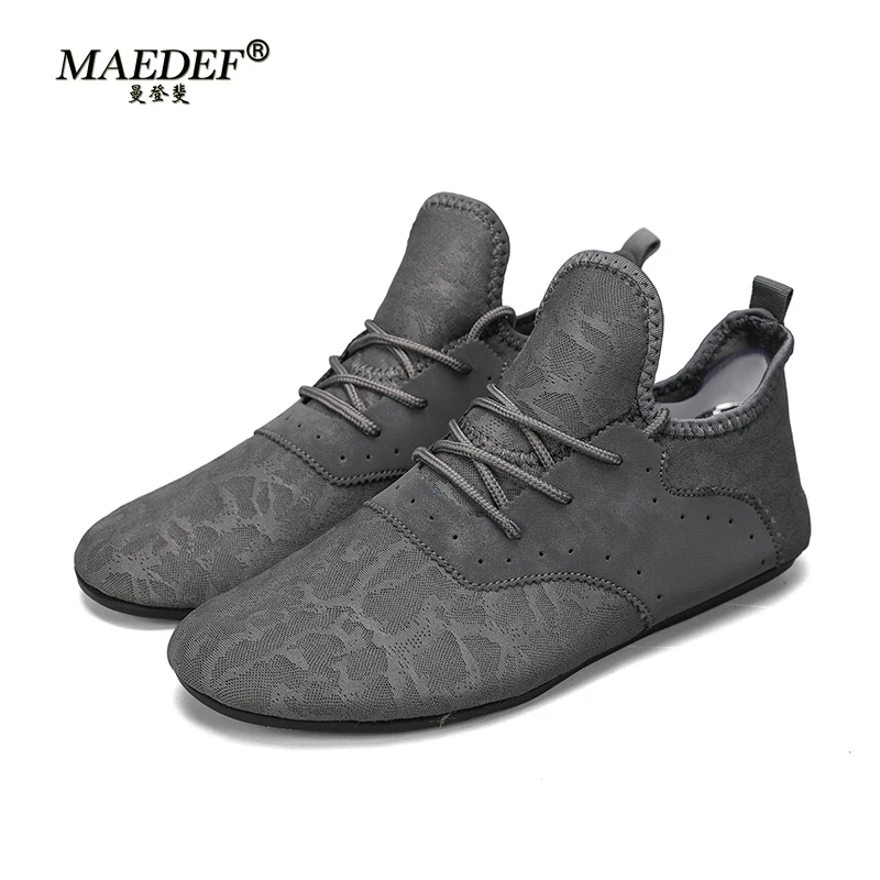 

MAEDEF Mesh Loafers Men Driving Moccasins Thin Bottom Flats Walking Shoes Breathable Non Slip Casual Loafers Summer Mens Shoes