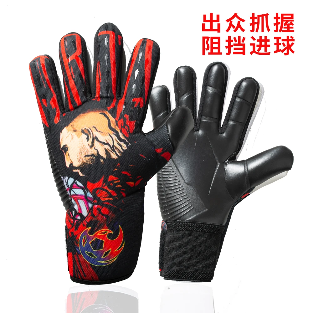 New Latex Football Goalkeeper Gloves Thickened Football Professional Protection Kids Adult Goalkeeper Soccer Sports Goalie Glove