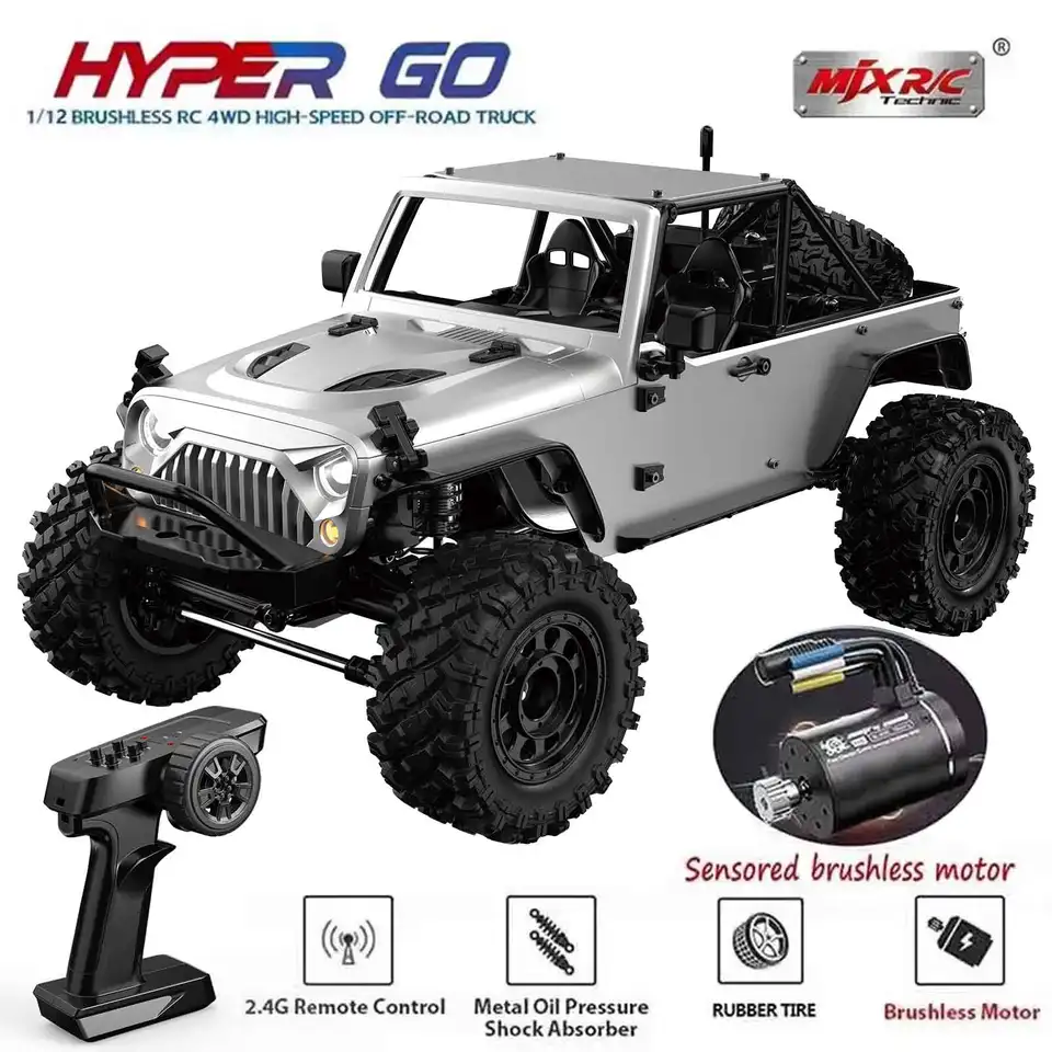 ブラシレスモーター付きリモートコントロールカー,12km,hセンサー,2.4g