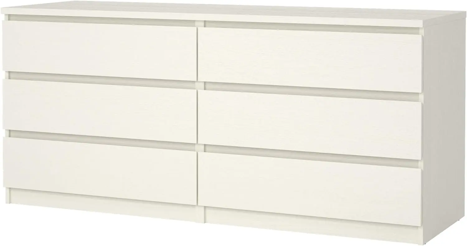 

Tvilum 6 Drawer Double Dresser, White