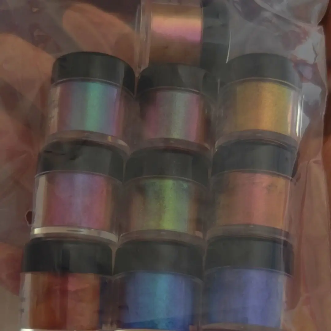 Chameleon Mica Powder, 10 * 3g Color Shifting Mica for Epoxy Resin/Tumbler, Saturated Chrome Pigment for Oil Painting,Slime,Nail