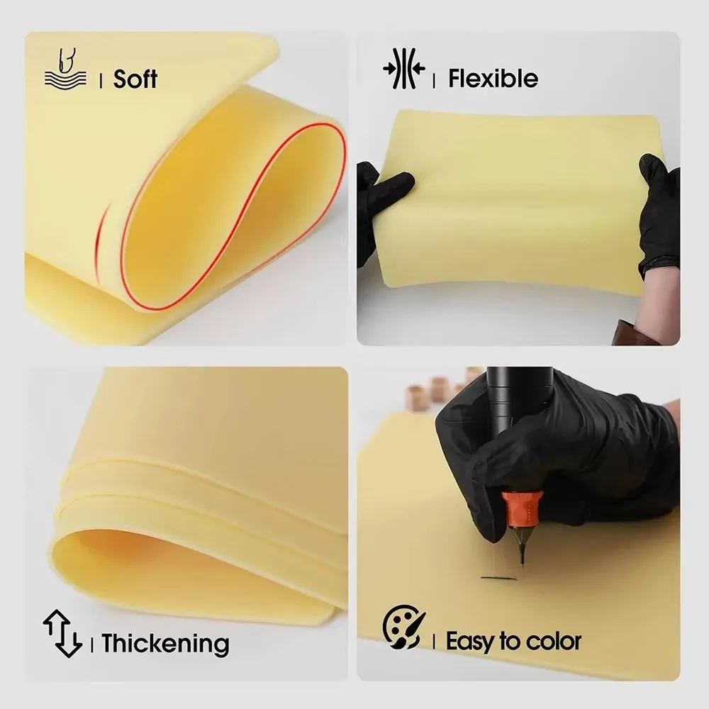 10 قطعة PEPAX 3 مللي متر الوشم ممارسة الجلد سيليكون الوشم الجلد وهمية الوجهين الاصطناعية الوشم التدريب الجلد الوشم اكسسوارات #5