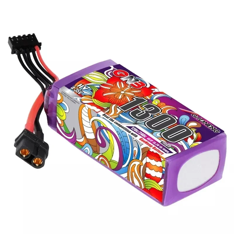 GAONENG Nen GNB 1300mAh 120C 4S 15.2V 6S 22.8V LiHV LiPo Battery With XT60 High Voltage for RC FPV Racing Drone