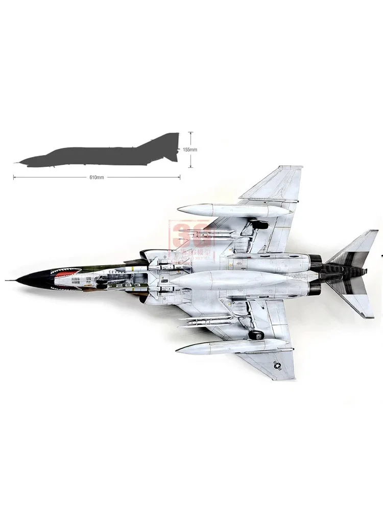 아카데미 조립 비행기 모델 키트, 12133 미국 F-4E 고스트 파이터, 베트남 전쟁 1/32