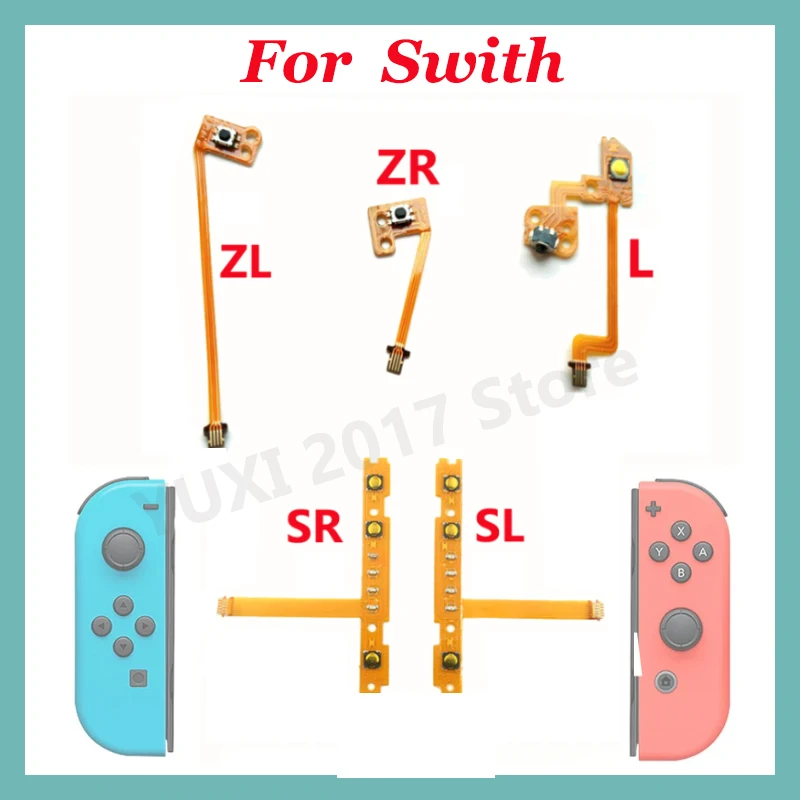 Replacement Parts For JOY-CON SL SR ZR ZL L Button And Volume Cables With Flexible Cable NS Repair Accessories