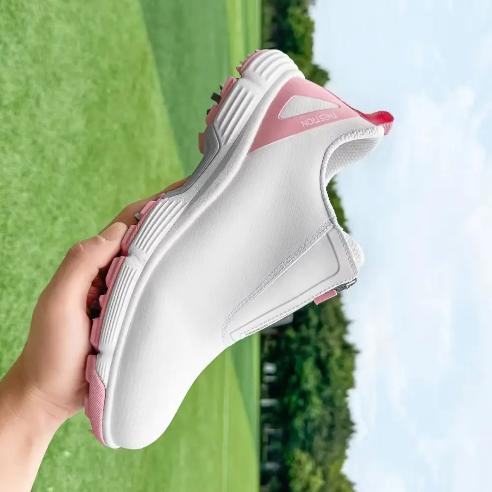 

New Professional Spikes Golf Shoes Women Anti-Slip Golf Sneaker Ladies Comfortable Walking