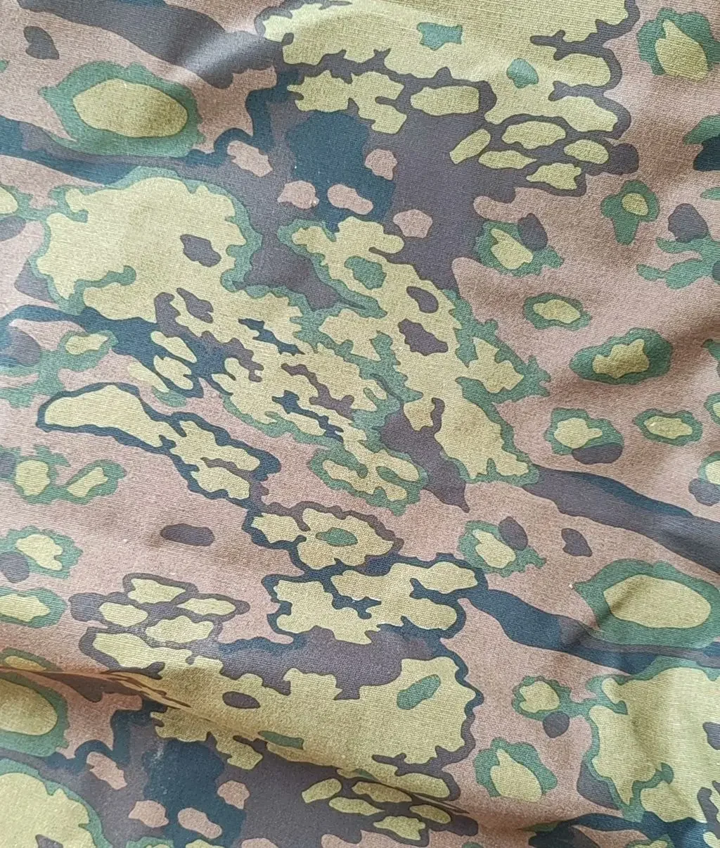 الحرب العالمية الثانية الجيش الألماني أوراق البلوط عكسها كامو نسيج التمويه القطن - 150 سم × 100 سم -