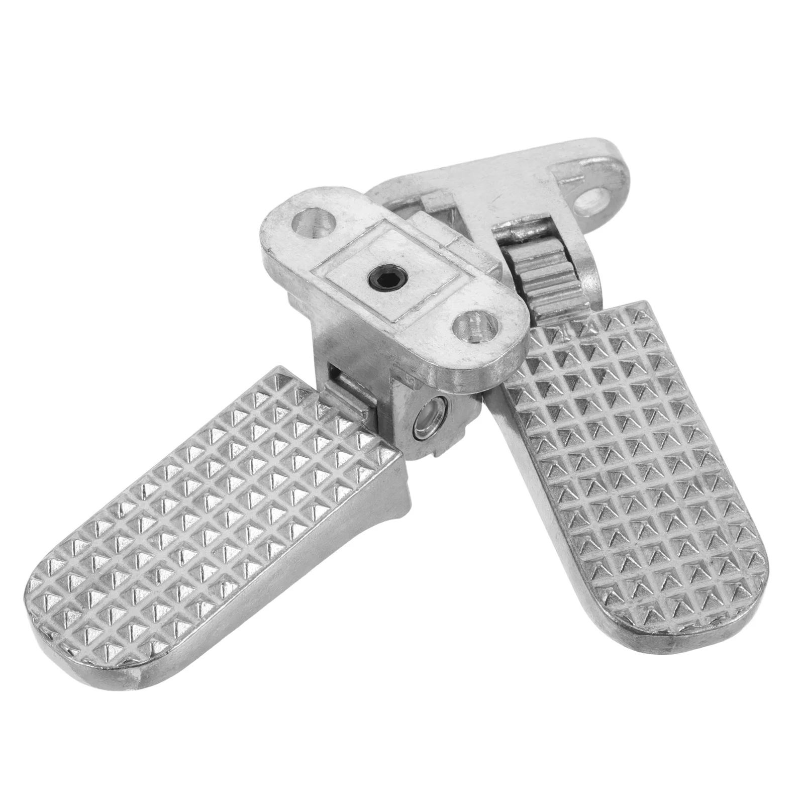 

2Pcs Motorcycle Rear Foot Pegs Durable Aluminum Alloy Passenger Footrests Non Slip Textured for Motorbikes Electric Bikes