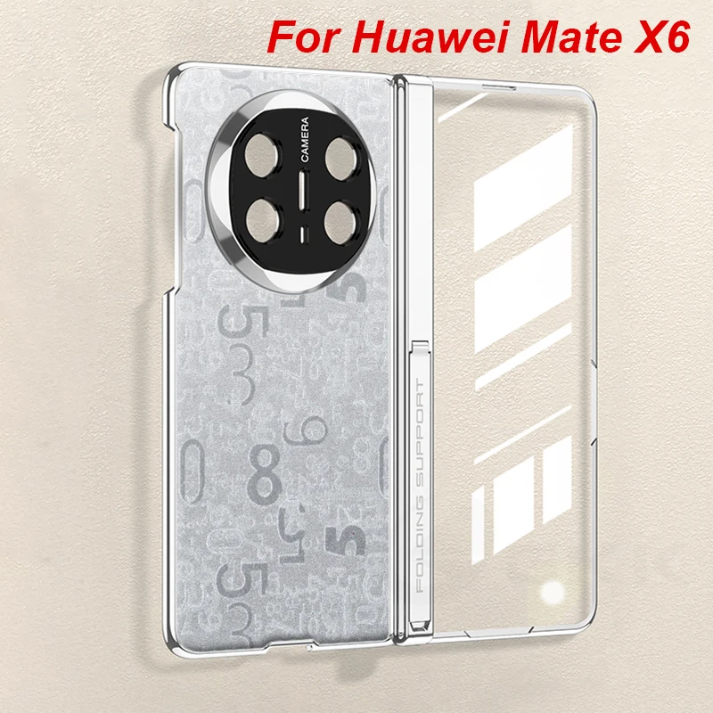 

Чехол для Huawei Mate X6 с покрытием под кожу, магнитным шарниром и защитой объектива