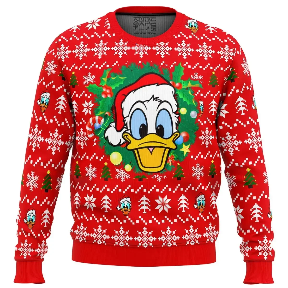 Donald Duck Boys Girls Hoodies Disney Men's Pullover 3D Printing Fashion Oversized Tops MINISO Men's Pullover New Men's Clothing