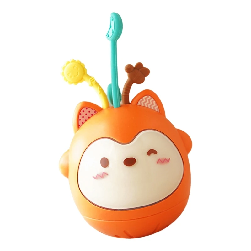 Design desenhos animados brinquedos oscilações musicais infantis Roly Poly Toy para aprendizado precoce devúria