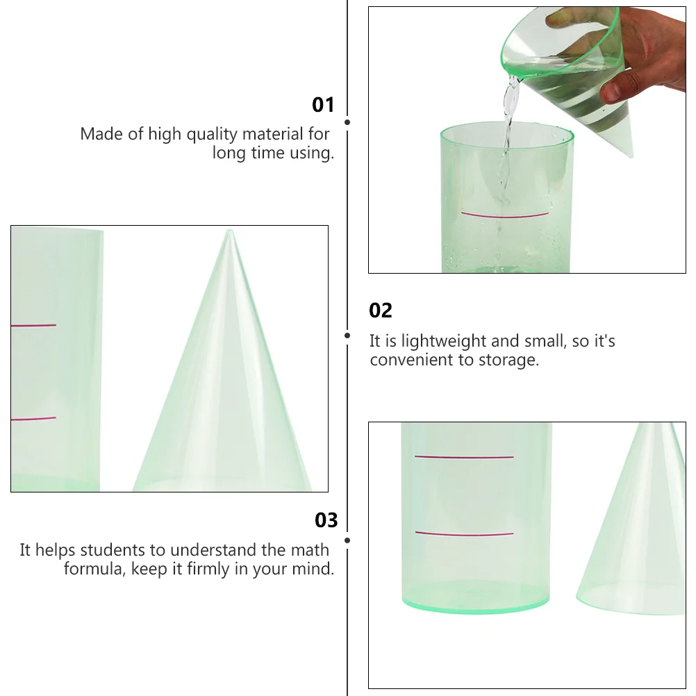 접이식 실린더 콘 모양 실린더 콘 교육 퍼즐 도구 수학 모델