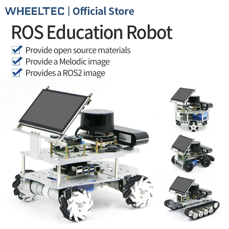 

Дифференциальный робот WHEELTEC Ackermann ROS, автомобиль без пистолета, колесо McNamm, Raspberry Pi, с открытым исходным кодом, картографическая навигация SLAM