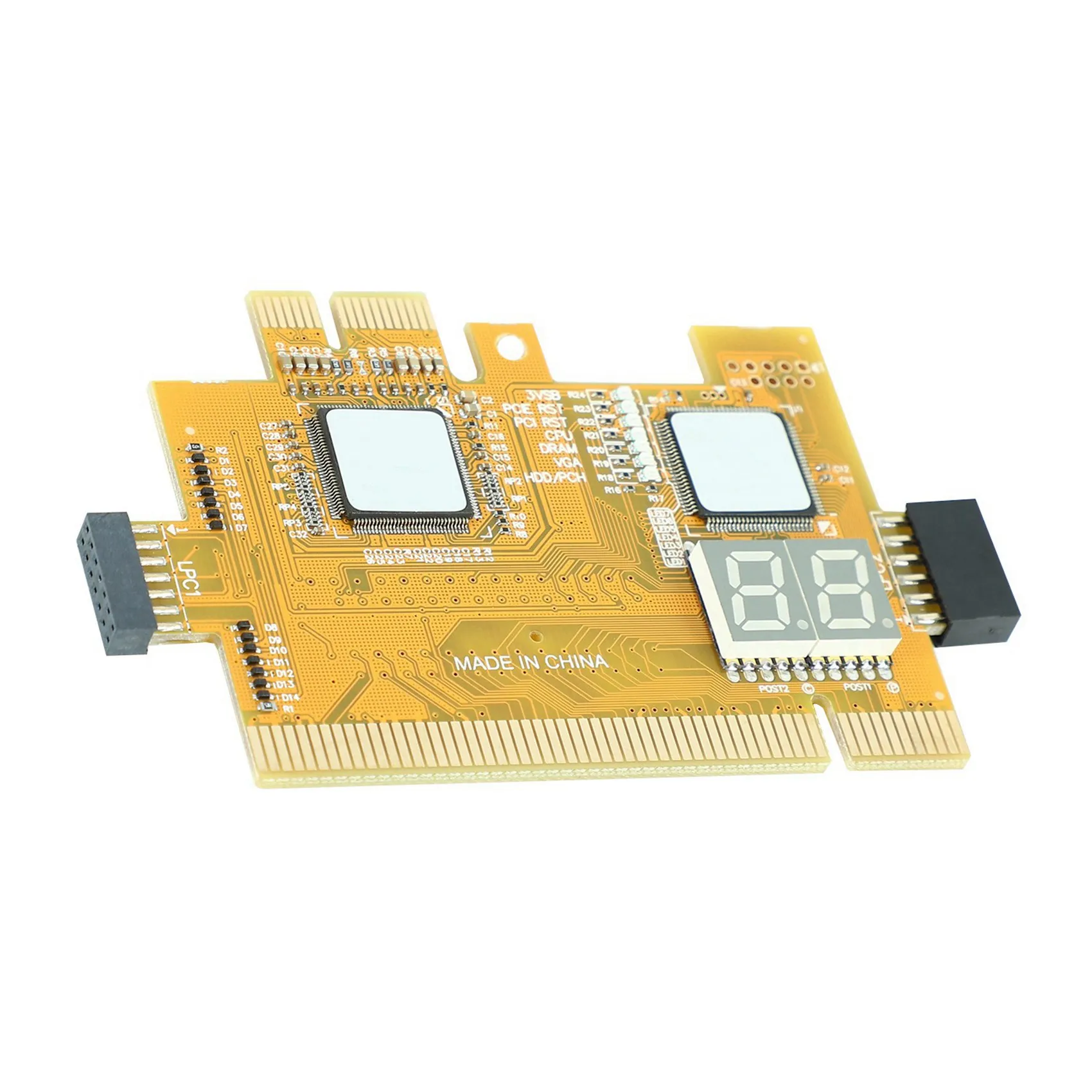 Classic-2X Detect Tool PCI-E LPC Multi Use Diagnostic Card Laptop Desktop Test Post LED Indicator PC Motherboard Debug Analyzer