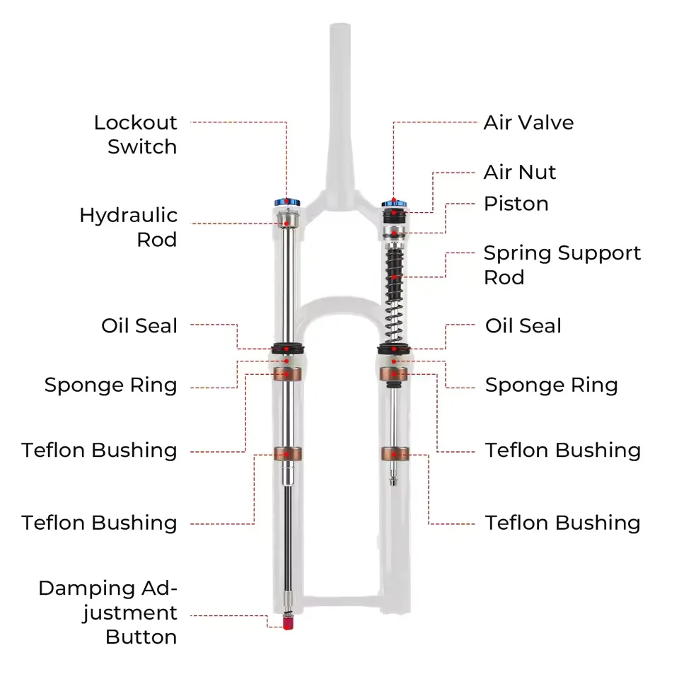 BOLANY MTB Boost Air Fork 27.5