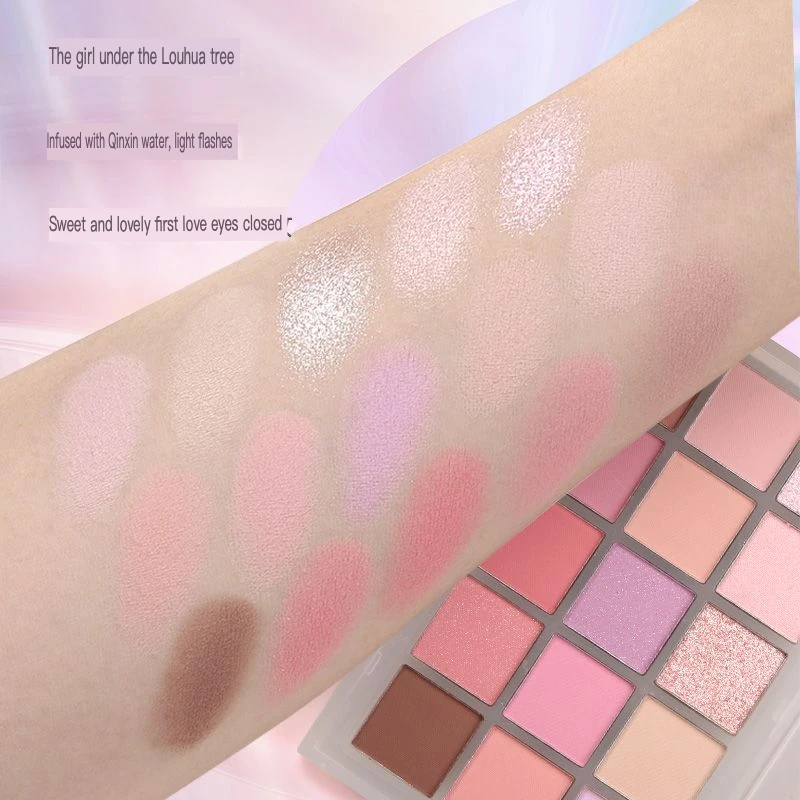 UCANBE Ice Mist Purple 15 لوحة ألوان المشاهير الإنترنت اشراق بيرليسسينت ماتي مقاوم للماء ماكياج العيون اليومي عينيه