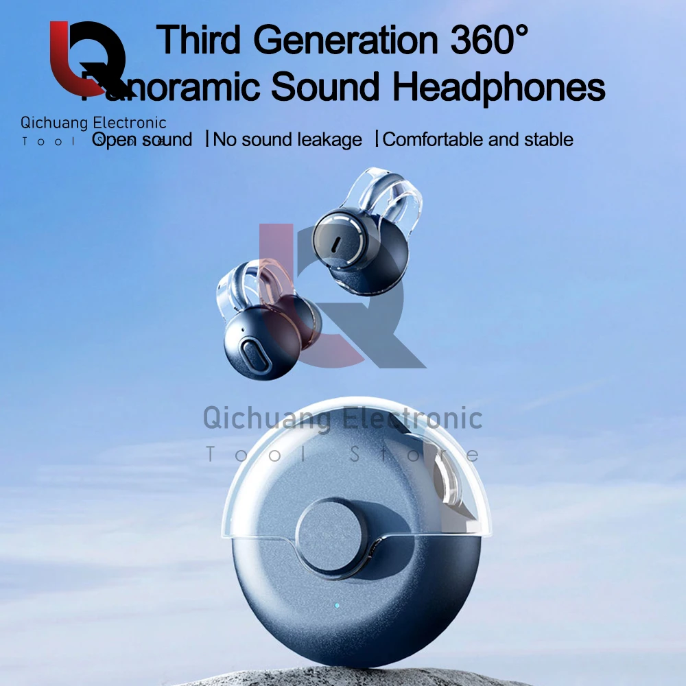 S36 Bone Conduction Wireless Bluetooth 5.3 Headphones Sports Earphones Music Stereo HIFI Headsets Earbuds for iPhone Android