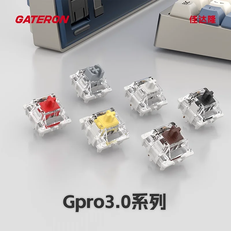 Gateron G Pro 3.0 Switch V3 Pro 3 Red Brown Black Silver White Switch SMD RGB Linear Tactile For Mechanical Keyboard Pre Lubed