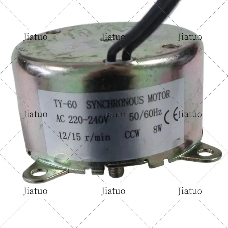 Popcorn Machine Motor AC220-240V 8W External Thread TY-60A 12/15rpm Synchronous Motor 50/60HZ for Popcorn Maker Spare Parts