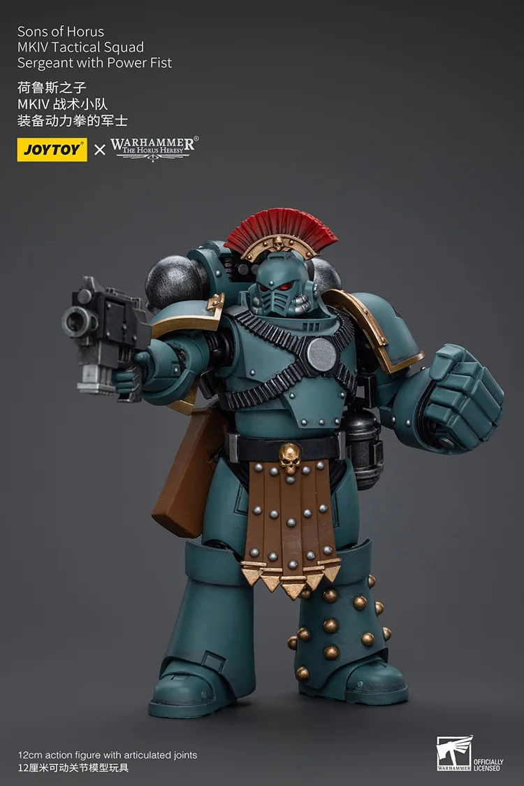 

JOYTOY Warhammer "The Horus Heresy" Sons Of Horus MKIV Tactical Squad Sergeant With Power Fist Action Figures Doll Decoration