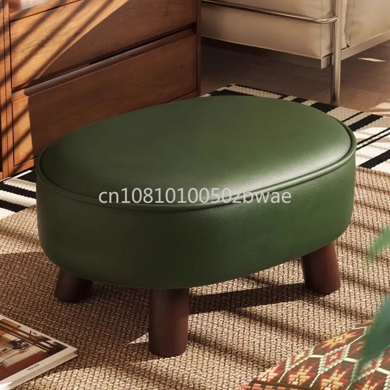 Small Stool Household Solid Wood Low Stool Shoe Changing Stool Sturdy And Durable Living Room Coffee Table Sofa Footstool New